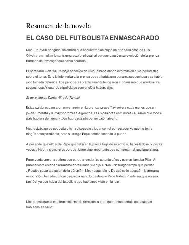 descargar libro el caso del futbolista enmascarado